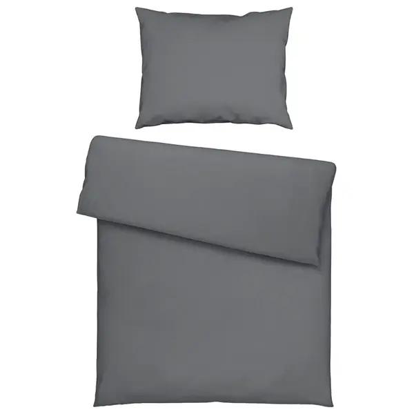 Novel POVLEČENÍ, satén, antracitová, 140/200 cm