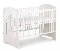 KLUPŚ Postýlka pro miminko Safari - bílá, 120x60cm