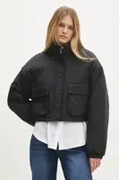Bunda Answear.LAB dámská, černá barva, přechodná, oversize