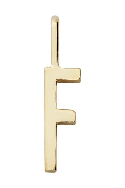 Pozlacený stříbrný přívěsek Design Letters