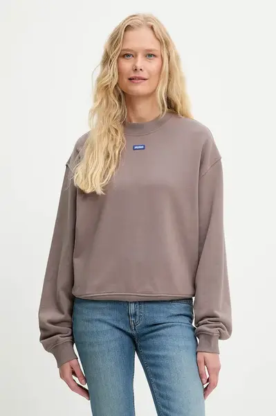 Bavlněná mikina Hugo Blue Delessa_B_1