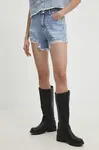 Džínové šortky Answear.LAB dámské, hladké, high waist