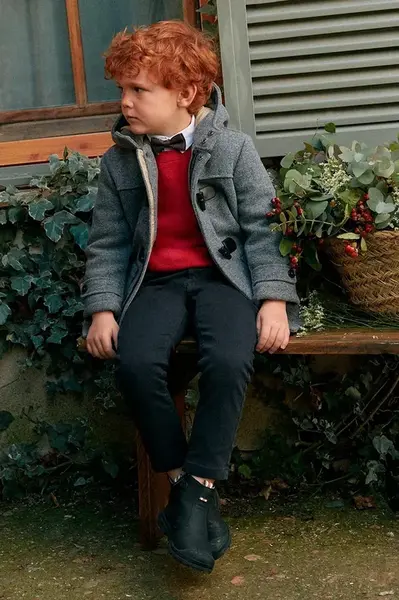 Dětské kalhoty Mayoral tmavomodrá barva, hladké, 4528