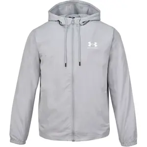 Under Armour RIVAL WOVEN WINDBREAKER Pánska bunda, sivá, veľkosť