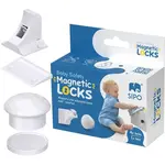 Sipo MAGNETIC LOCKS 4KS Magnetické zámky na skrine a zásuvky, biela, veľkosť