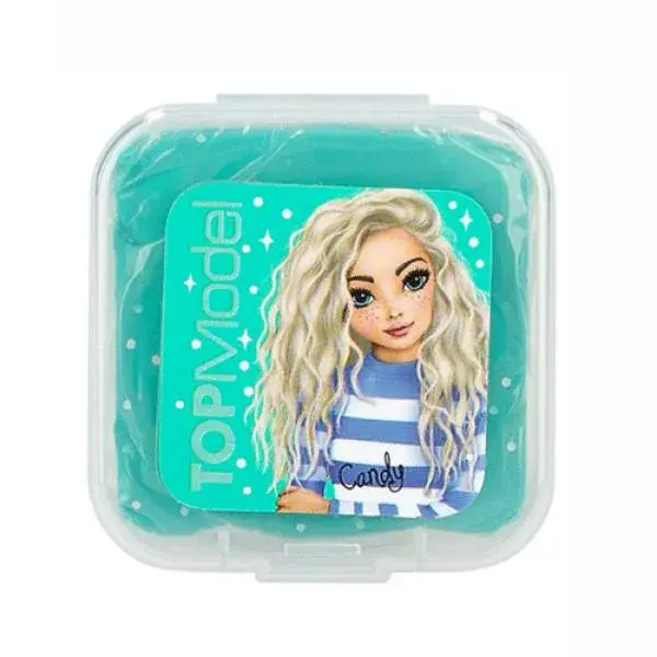 Top Model Plastelína s flitry, Zelená, Candy