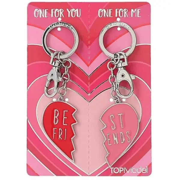 Top Model Přívěsky na klíče, Stříbrno-růžové