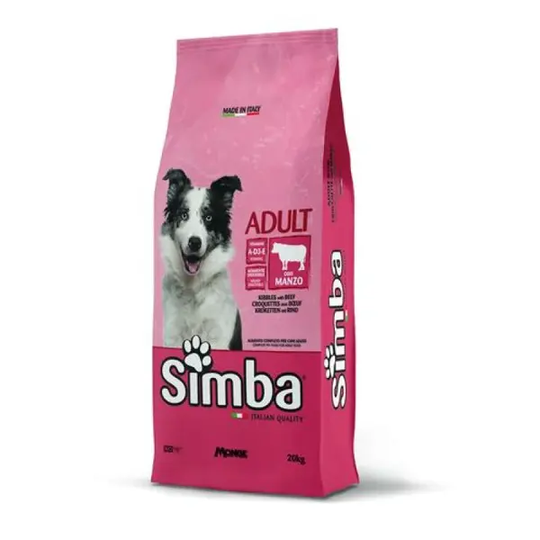 MONGE SIMBA Dog Beef 20kg kompletné suché krmivo pre dospelých psov s hovädzím mäsom