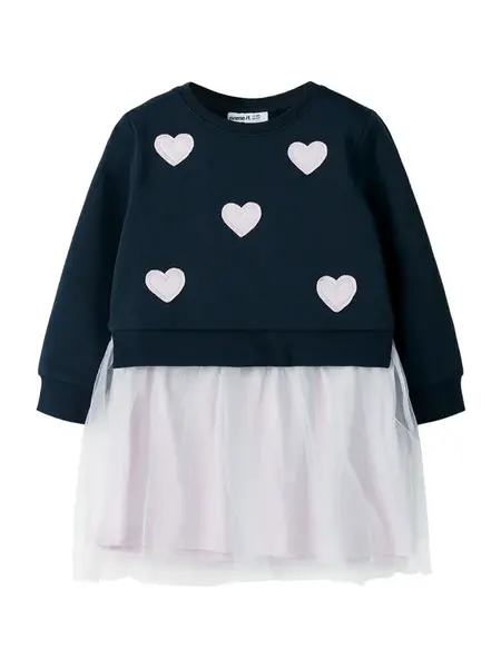 NAME IT Šaty  námornícka modrá / rosé