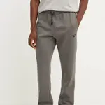 Tepláky Reebok Identity Washed šedá barva, hladké, 100205486