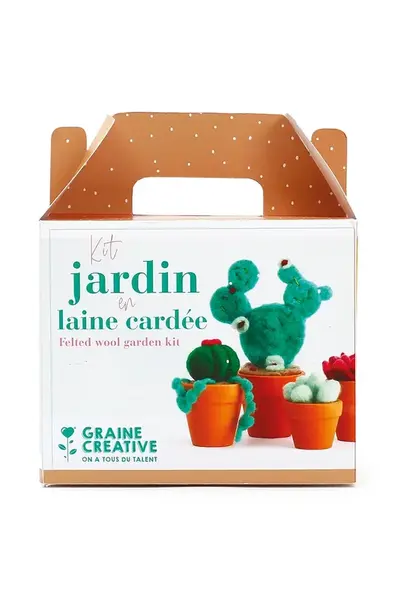 DIY sada - vlněná hračka Graine Creative Laine Cardee Jardin