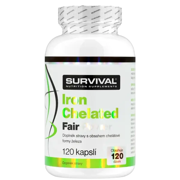 Survival Železo Iron Chelated 120 cps