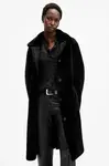 Oboustranný kabát AllSaints SERRA dámský, černá barva, W119LB
