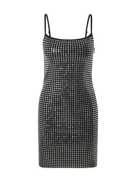 MICHAEL Michael Kors Šaty  čierna / strieborná