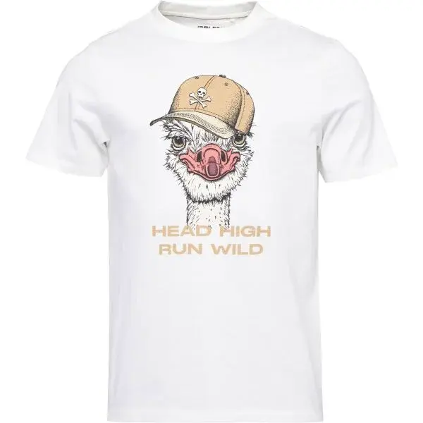 BLEND BHKURT FUNNY GRAPHIC Pánské tričko, bílá, velikost