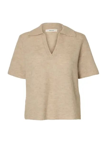 SELECTED Sveter 'SLFLulu'  béžová