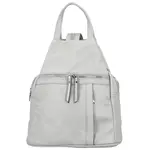 Stylový dámský koženkový batoh Narcisa, světle šedý