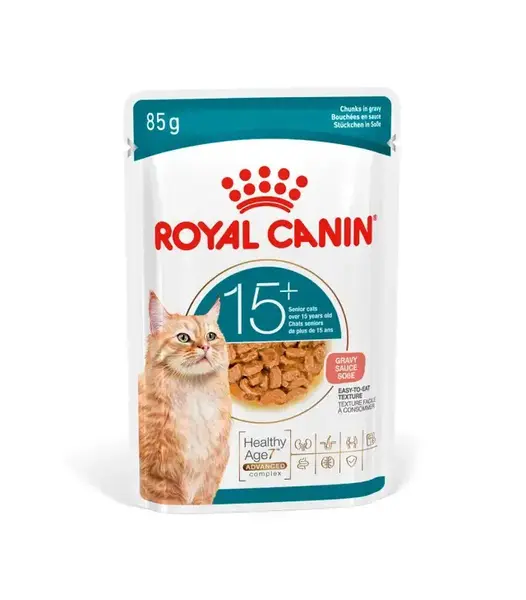 Royal Canin Ageing 15+ Gravy vlhké krmivo pre mačky 12 x 85 g