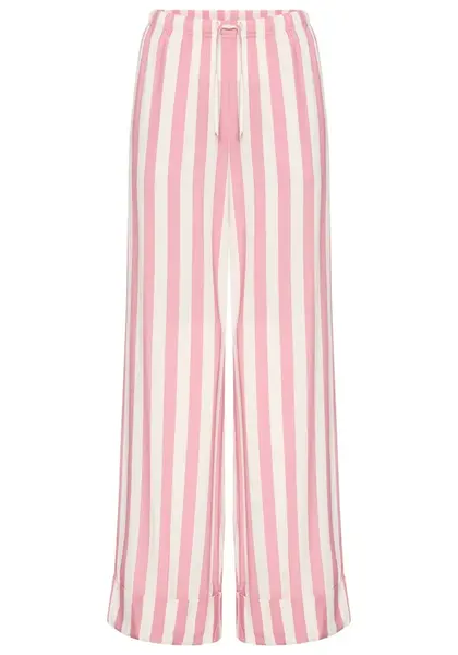 s.Oliver Pyžamové nohavice  ružová / biela