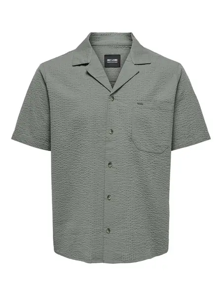 Only & Sons Košeľa 'ONSEye'  tmavosivá