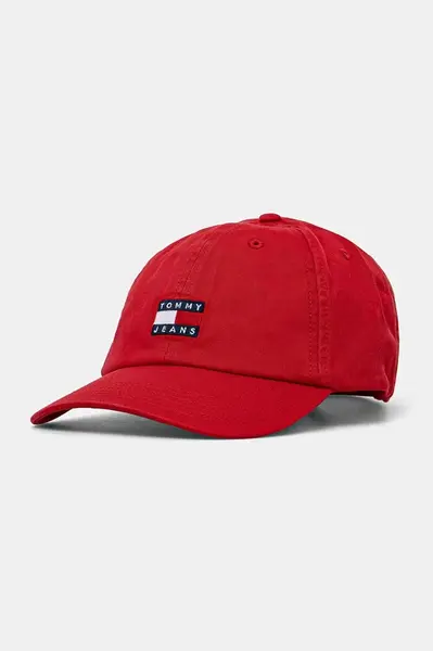 Tommy Jeans Bavlněná baseballová čepice Tommy Jeans