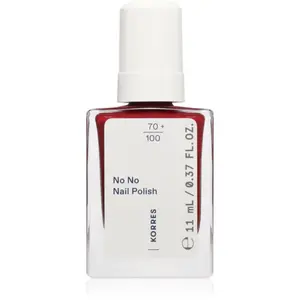 Korres No No Nail Polish ošetrujúci lak na nechty odtieň 57 Wine Red 11 ml