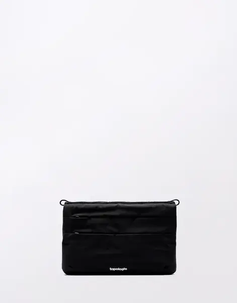 Topologie Flat Sacoche Small Black Tech Sateen
