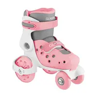 Globber Dětské brusle GO QUAD Size: 26-29 Pastel Pink