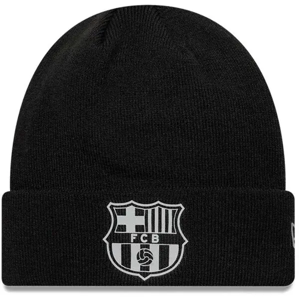 New Era FC BARCELONA REFLECTIVE CUFF BEANIE Zimná čiapka, čierna, veľkosť UNI