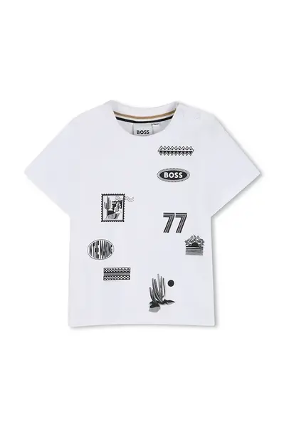 Dětské bavlněné tričko BOSS