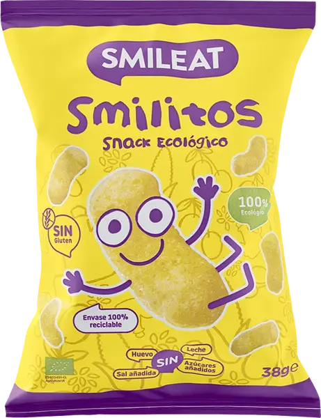 SMILEAT Organic Kukuričné chrumky Smilitos 38 g