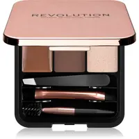 Revolution Brow Sculpt Kit sada pre dokonalé obočie odtieň Medium 2.2 g