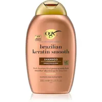 OGX Brazilian Keratin Smooth uhladzujúci šampón na lesk a hebkosť vlasov 385 ml