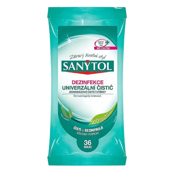 SANYTOL Dezinfekcia Jednorázové čistiace utierky 36 ks