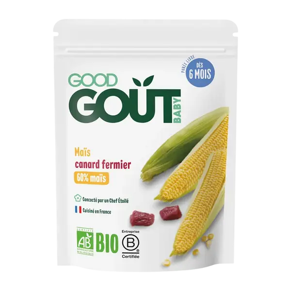 GOOD GOÛT BIO Kukurica s kačacím mäsom 190 g