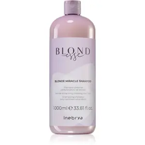 Inebrya BLONDesse Blonde Miracle Shampoo čistiaci detoxikačný šampón pre blond vlasy 1000 ml