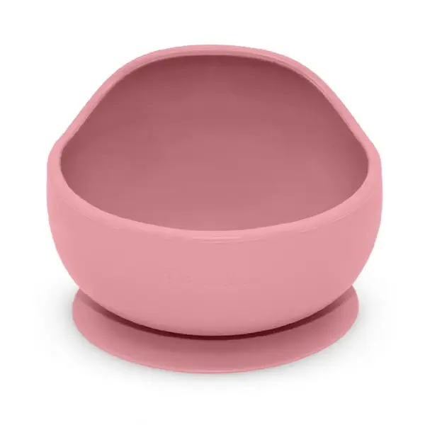 Petite&Mars Take&Match Silicone Bowl miska s prísavkou Dusty Rose 6 m+ 360 ml
