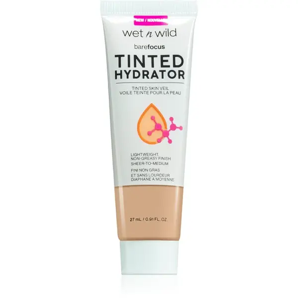 Wet n Wild BareFocus Tinted Hydrator tónovaný fluid pre zjednotenie pleti odtieň Medium Tan 27 ml