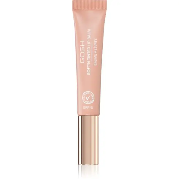 GOSH COPENHAGEN Soft`n Tinted tónujúci balzam na pery SPF 15 odtieň 002 Nougat 8 ml