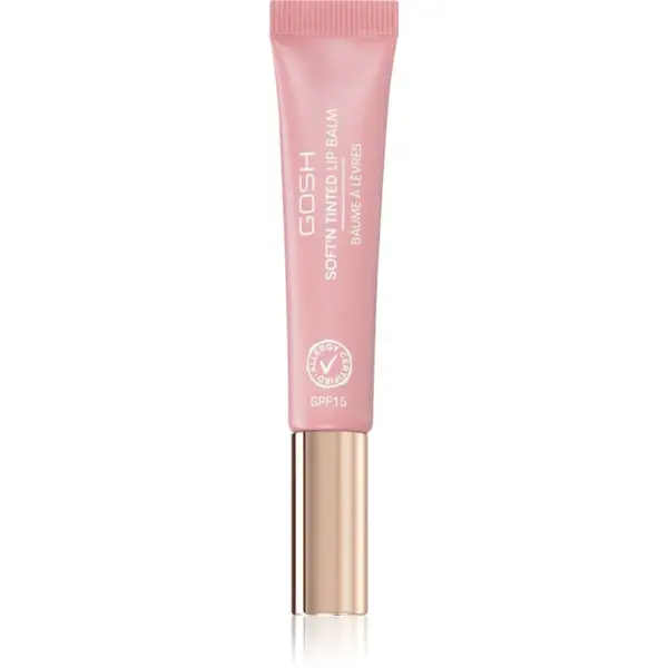 GOSH COPENHAGEN Soft`n Tinted tónujúci balzam na pery SPF 15 odtieň 004 Vintage Rose 8 ml