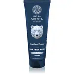 Natura Siberica Arctic Wild Northern Power umývací gél na vlasy, bradu a telo pre mužov 200 ml
