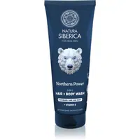 Natura Siberica Arctic Wild Northern Power umývací gél na vlasy, bradu a telo pre mužov 200 ml