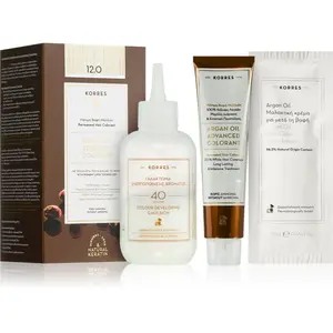 Korres Argan Oil permanentná farba na vlasy s arganovým olejom odtieň 12.0 Special Blonde 50 ml