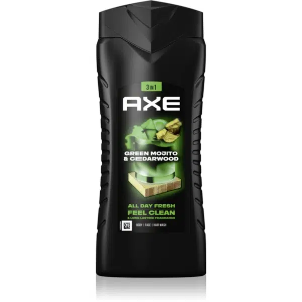 Axe Wild Green Mojito & Cedarwood sprchový gél pre mužov 400 ml
