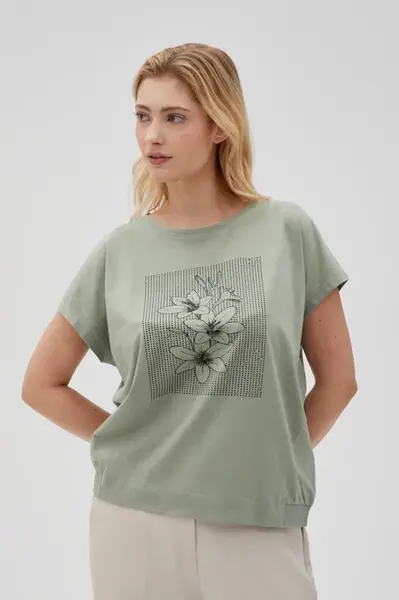 Marisse Women's T-Shirt L-Ts-4640 Olive