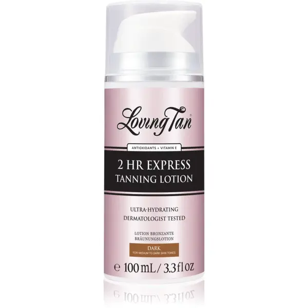 Loving Tan 2 HR Express hydratačné samoopaľovacie mlieko odtieň Dark 100 ml