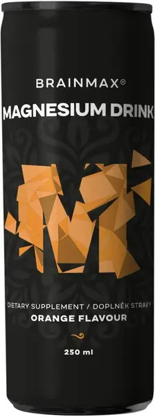 BRAINMAX Magnesium drink, hořčík, pomeranč, 250 ml