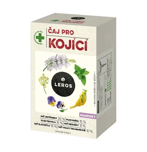 LEROS Čaj pre dojčiace 20 x 1.5 g