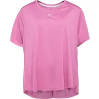 Nike ONE DRI-FIT Dámské sportovní tričko plus size, růžová, velikost