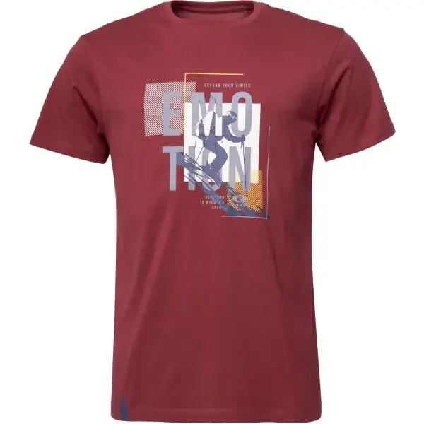 LOAP BROWN Pánské tričko, červená, velikost